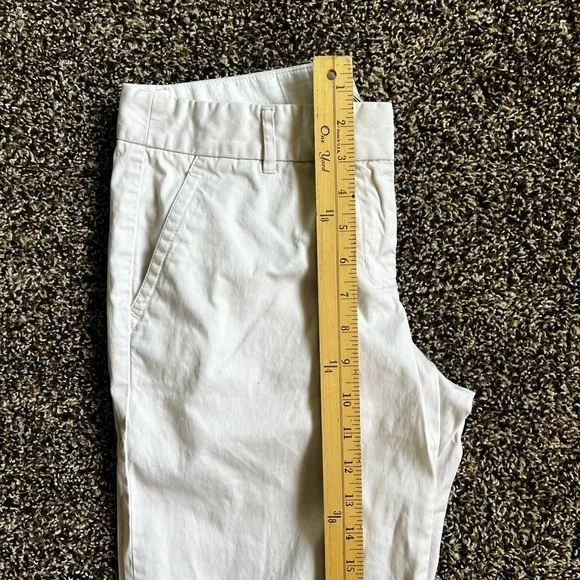 J. Crew White Chino Pants Classic Straight-Leg - Picture 5 of 6